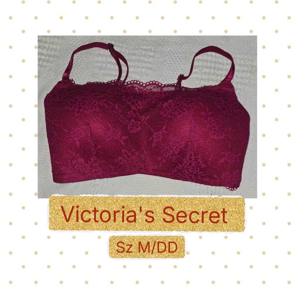 Victoria's Secret Burgundy Lace Bralette